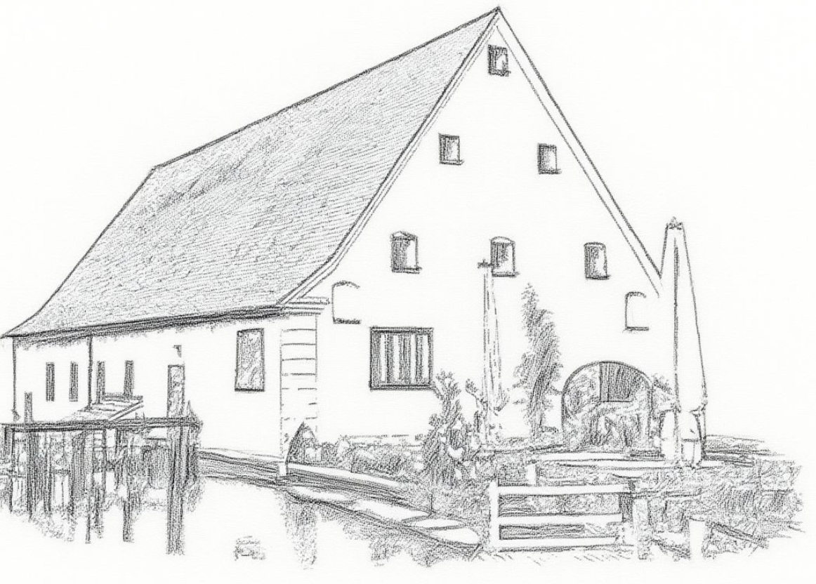 Skizze der Wimsener Mühle